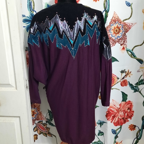 ~{Caché}~ Vintage 80's wool drop sleeve cardigan. - Picture 5 of 7